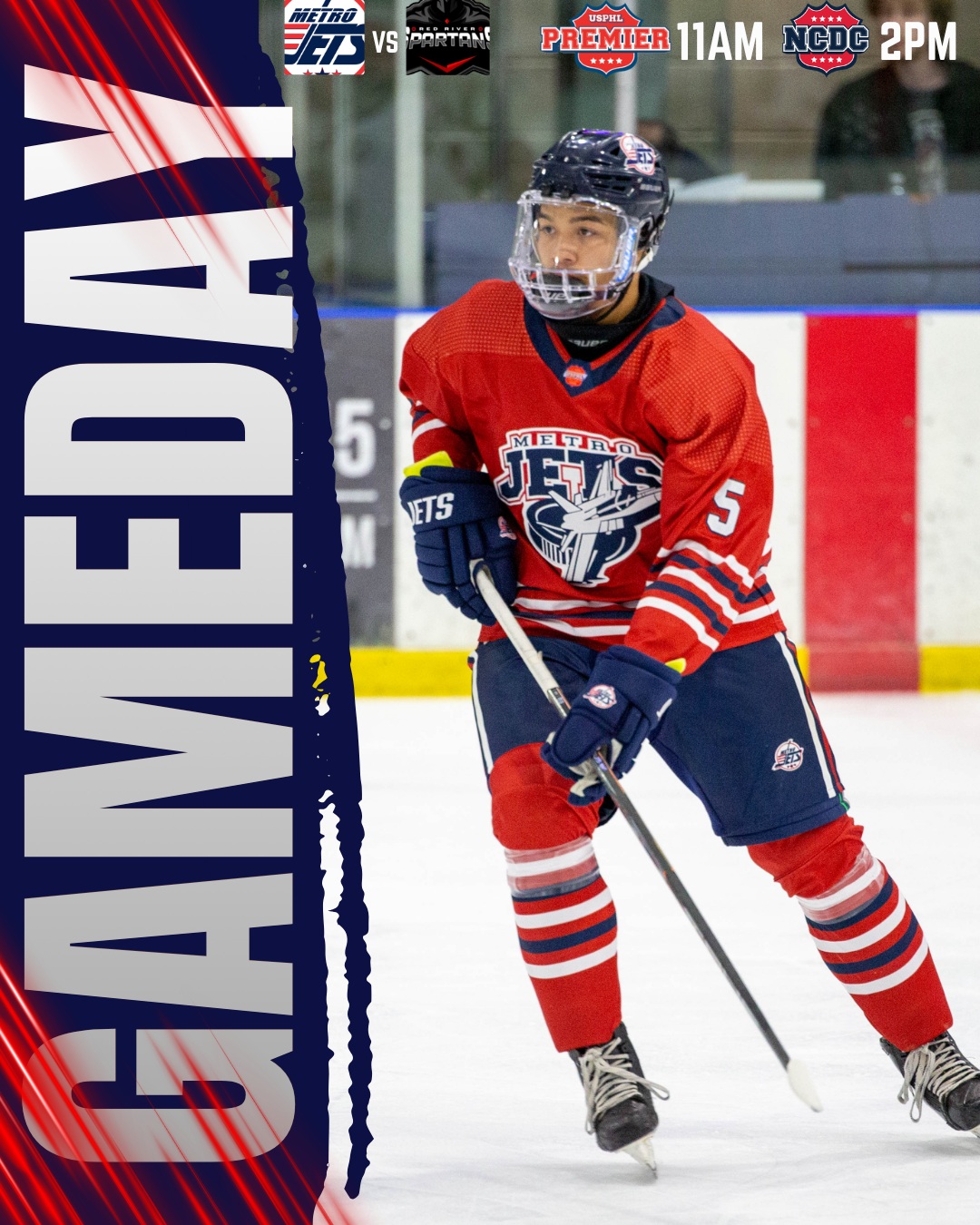 Day 2 vs Red River!
Game 1: 11am (Premier)
Game 2: 2pm (NCDC)
#PlayLikeBray