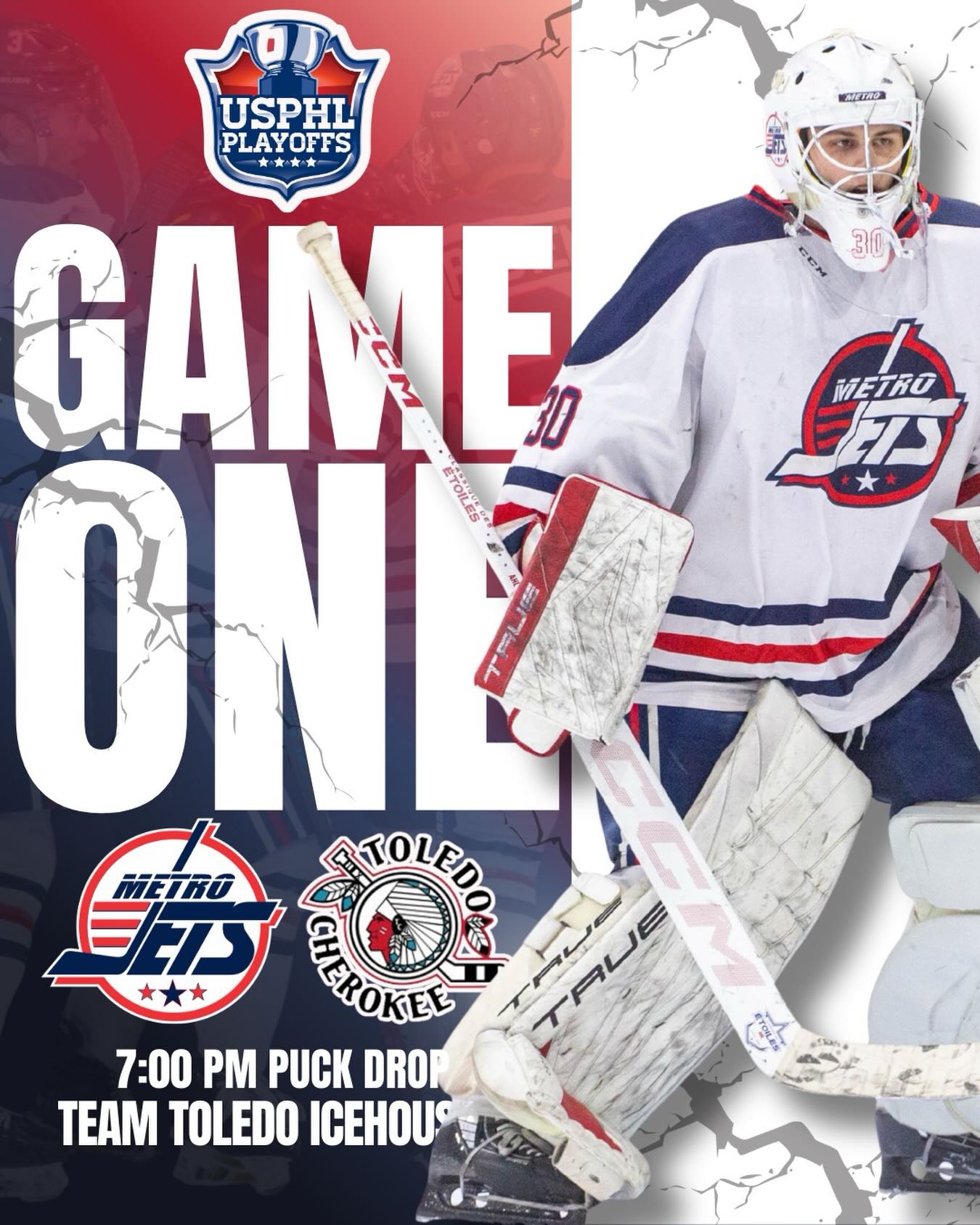 ‼️ GREAT LAKES FINALS ‼️ 

It all starts tonight.

#MetroJets vs. Them

Winner of the best-of-3 #USPHLPlayoffs series goes to #USPHLNationals.

Head down to the away rink or stream live at BlackBearSports.tv.

#PlayLikeBray