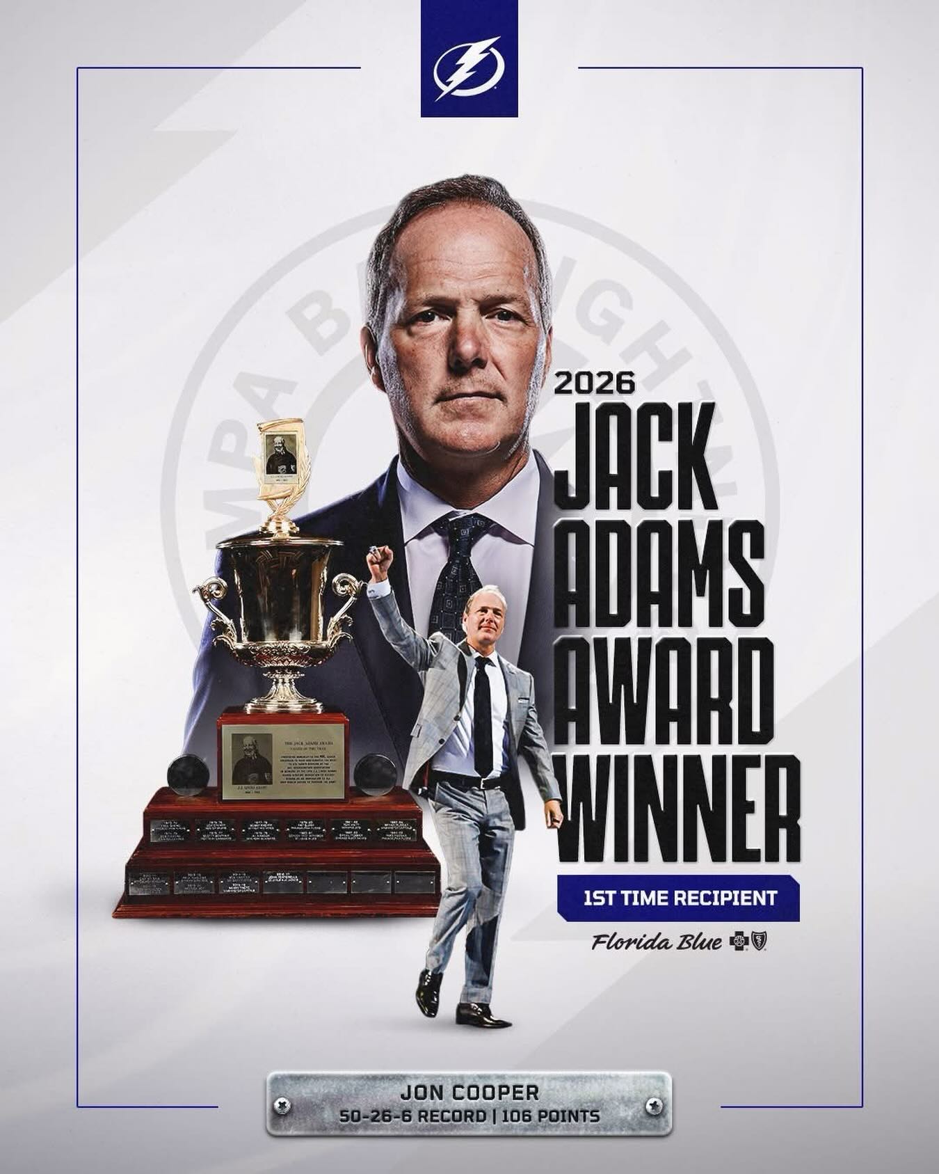 The coach that took the #MetroJets to the 2002 Silver Cup national championship is now the best in the NHL!

Congrats, Coop!

#OnceAJetAlwaysAJet ✈️ #PlayLikeBray