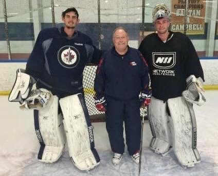 Here’s a gem!
#MetroJets goaltending coach Randy Wilson works during the 2015 offseason with two guys we bet you’ve heard of before.
Yep, that’s THE Connor Hellebuyck - you know, Olympic gold medalist with Team USA, former Hart Trophy winner as NHL MVP and multi-time Vezina Trophy winner as top NHL goalie - on the left and the recently-retired Jack Campbell, a former first-round NHL draft pick, on the right.
No big deal, right?
#FlashbackFriday #PlayLikeBray #Randall