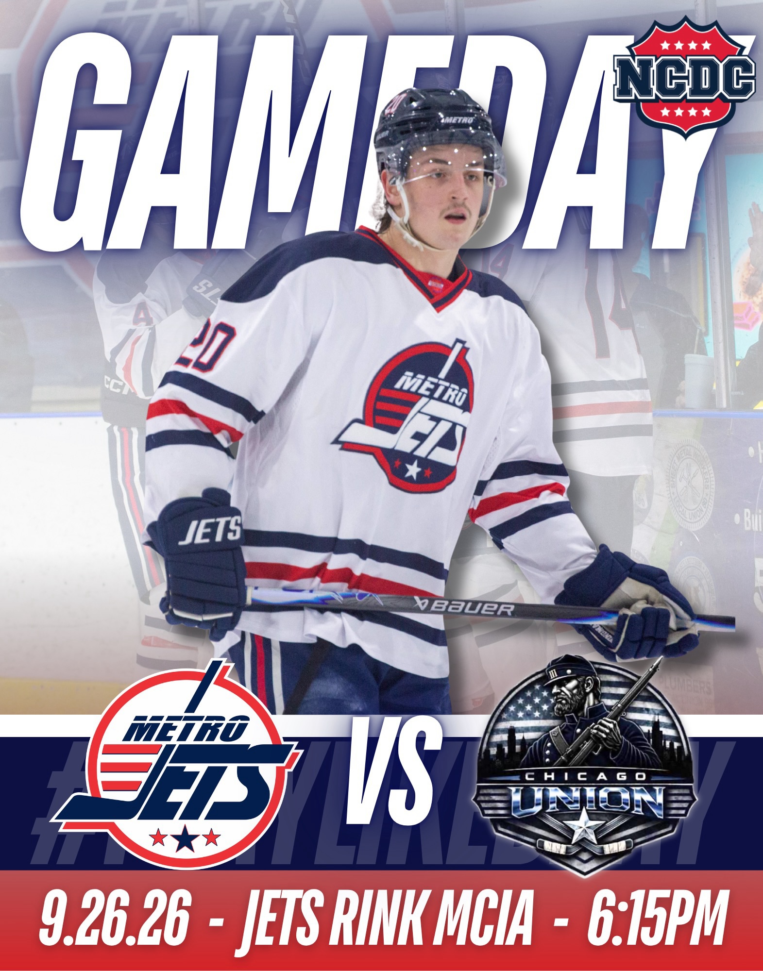 🚨 IT’S GAME DAY, JETS NATION! 🚨
🏒 4:00 PM — Premier vs. Chicago Crush
🏒 6:15 PM — NCDC vs. Chicago Union
📍 Jets Rink MCIA
📺 Watch LIVE on Black Bear Sports TV
See you at the rink, Jets Nation! 🔥
#jetsnation #metrojets #ncdc #usphl #playlikebray