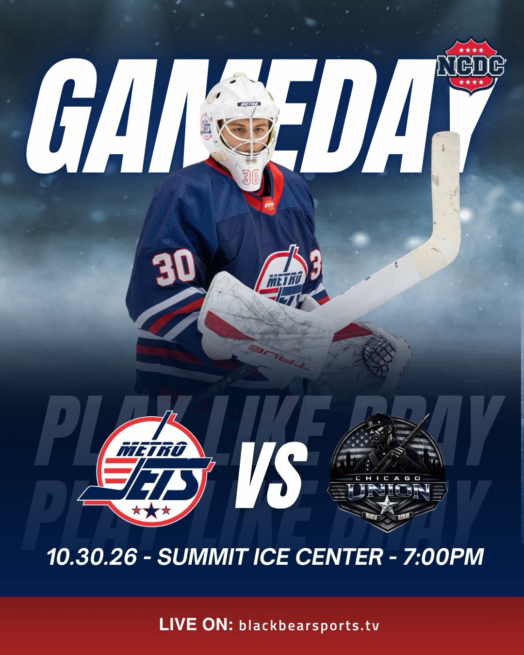 🚨 GAME DAY, JETS NATION! 🚨
The Metro Jets are back on the ice today! 🏒🔥
NCDC:
vs. Chicago Union
⏰ 7:00 PM ET
📍 Summit Ice Center North
PREMIER:
vs. Crush Chicago
⏰ 4:00 PM ET
📍 Summit Ice Center
📺 LIVE on Black Bear Sports TV
Let’s go, Jets! 🔥
#jetsnation #metrojets #onceajetalwaysajet #usphl #playlikebray